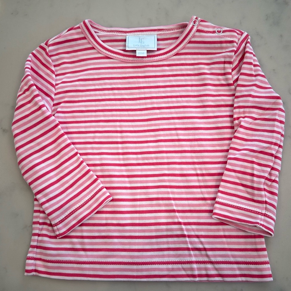 Little English 18M Pima cotton striped top